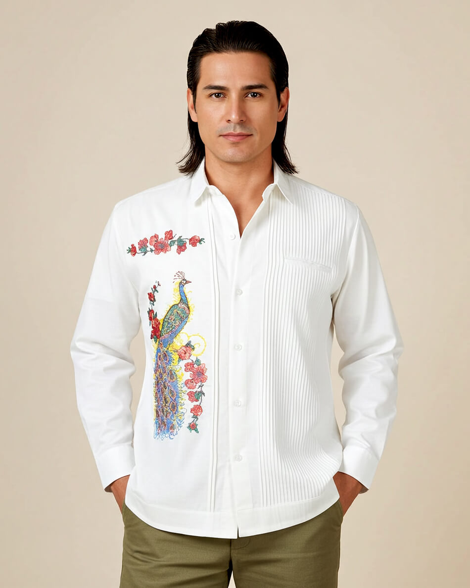 Yucateco Mayan Kutz Presidencial Guayabera – Y.A.Bera Clothing