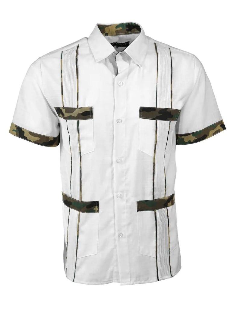 Blanco Camuflaje Guayabera