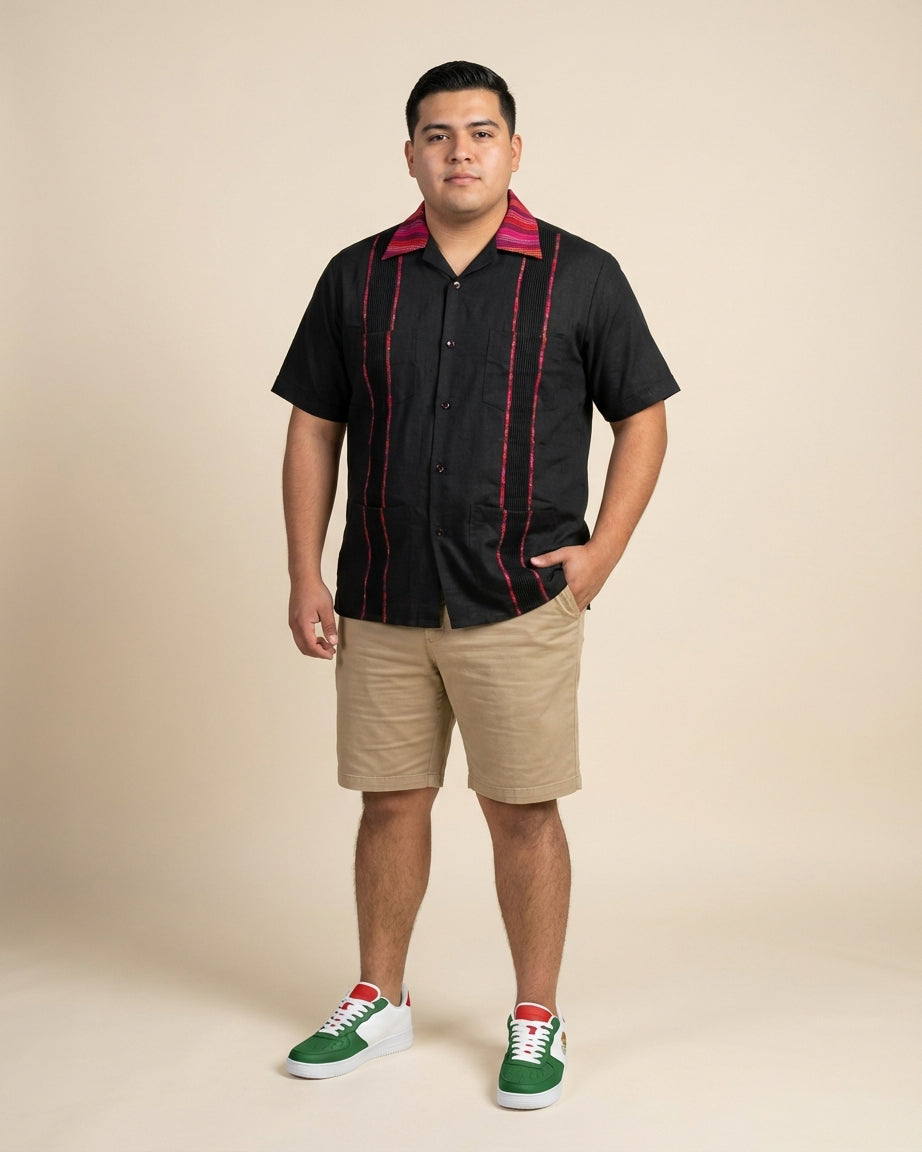 Ready to Go 6XL | Midnight Azteca Zarape Guayabera