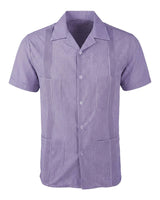 Ready to Go | Guingán Clásico Short Sleeve Lavender Guayabera