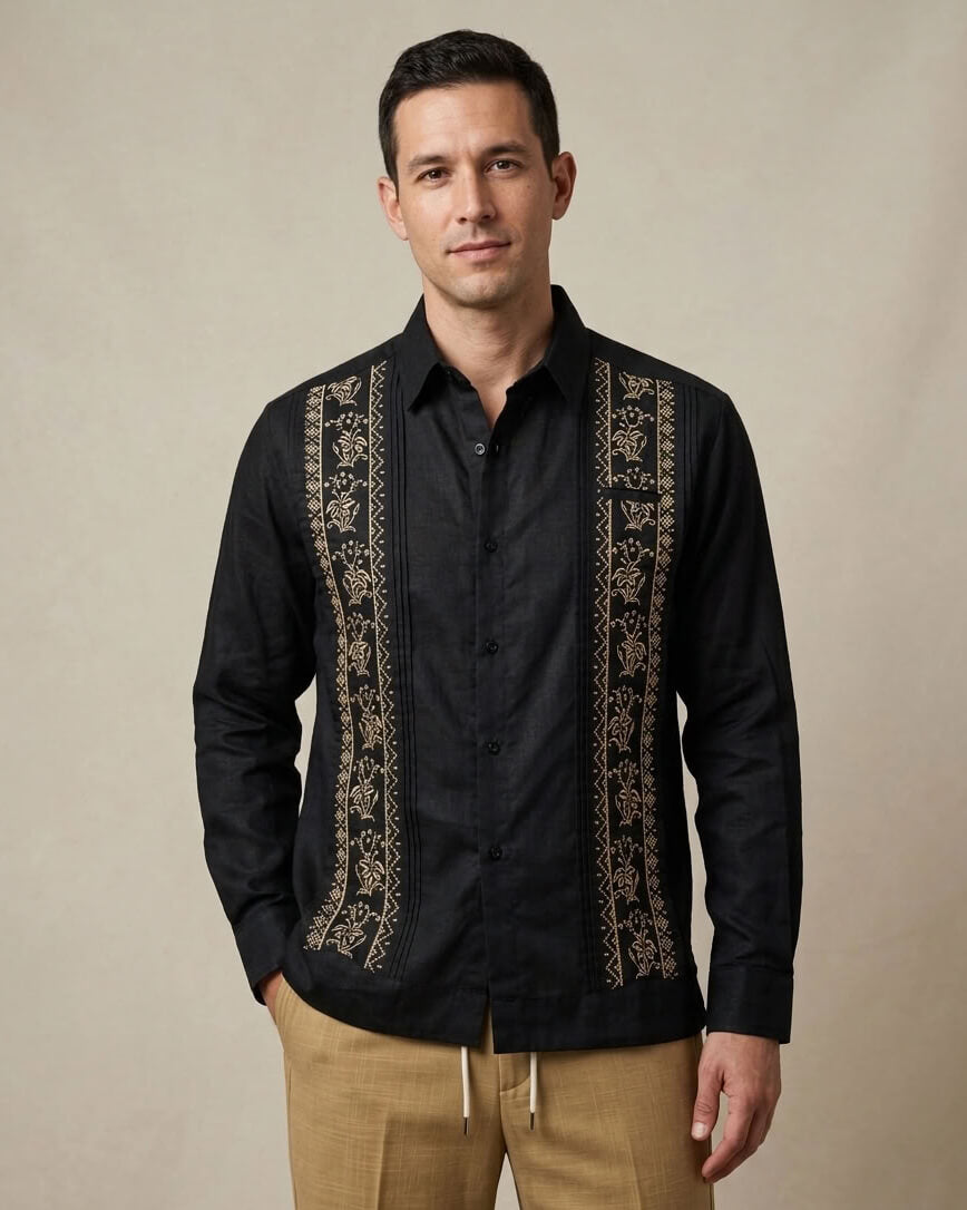 Ready to Go Medium | Yucateco Noche de Oro Guayabera