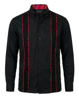 Midnight Azteca Zarape Guayabera