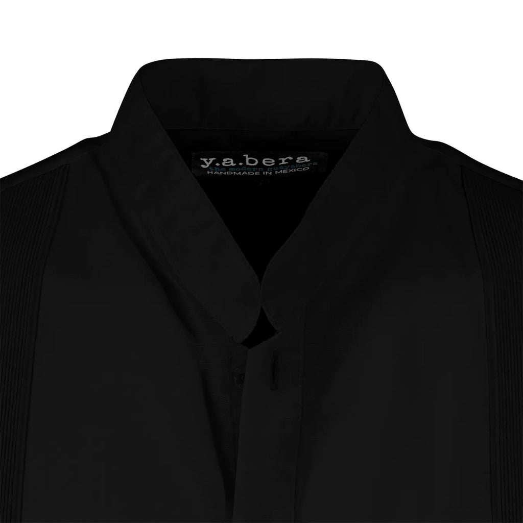 Black Azteca Zarape Guayabera