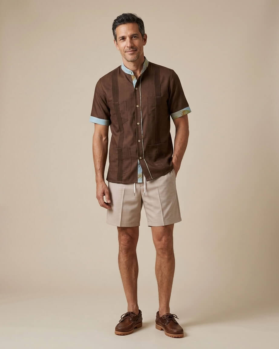 Ready to Go Medium | Cafe Caribbean Hideout Guayabera