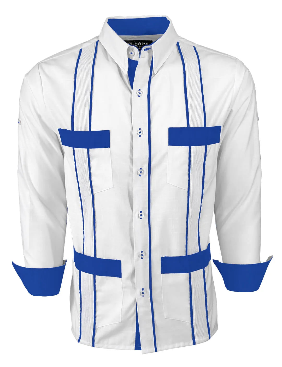 Couture Blanco Delicado Four Pocket Guayabera