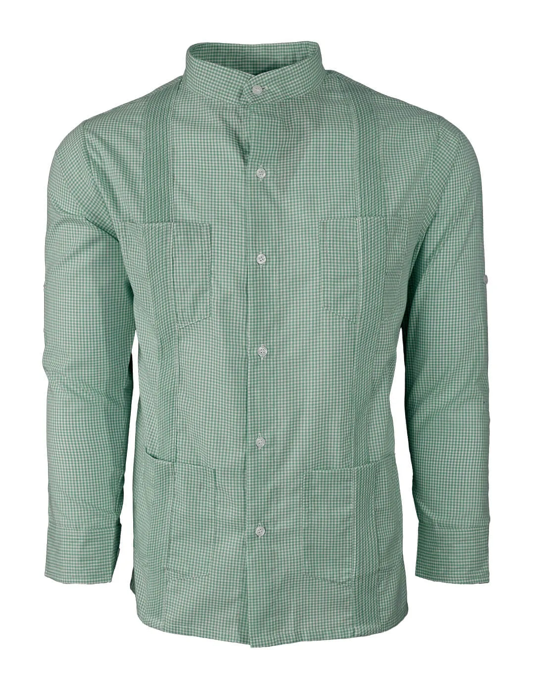 Guingán Clásico Green Guayabera