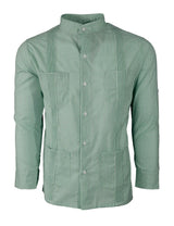 Guingán Clásico Green Guayabera