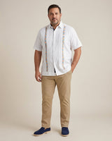 Ready to Go XL | Yucateco Arcoíris Presidencial Short Sleeve Guayabera