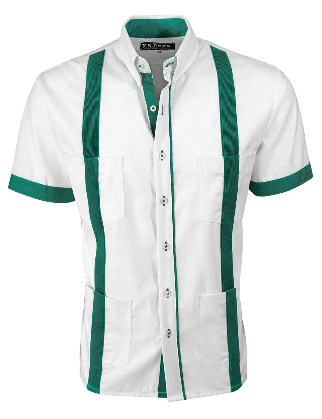 Couture Blanco Acentuada Four Pocket Guayabera