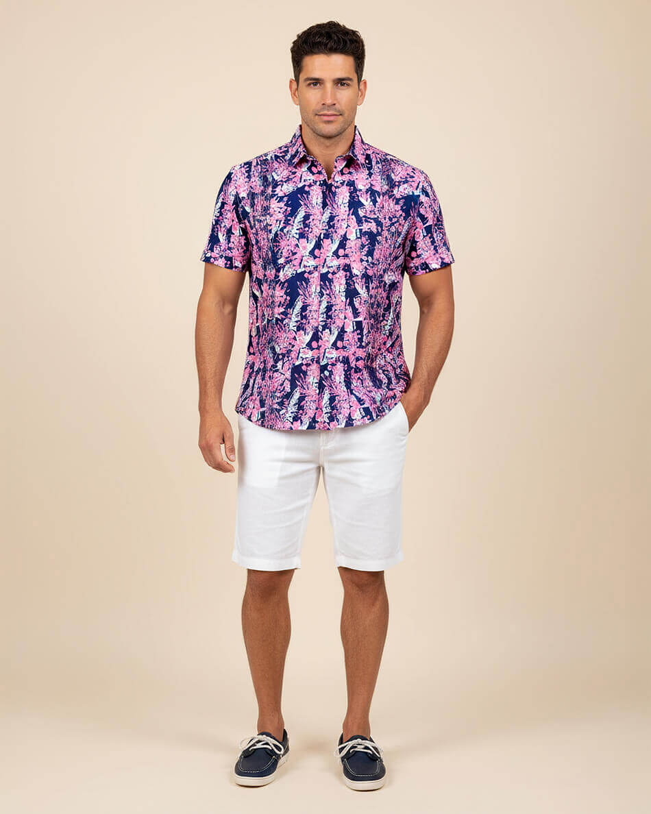Azure Cabana Oasis Guayabera