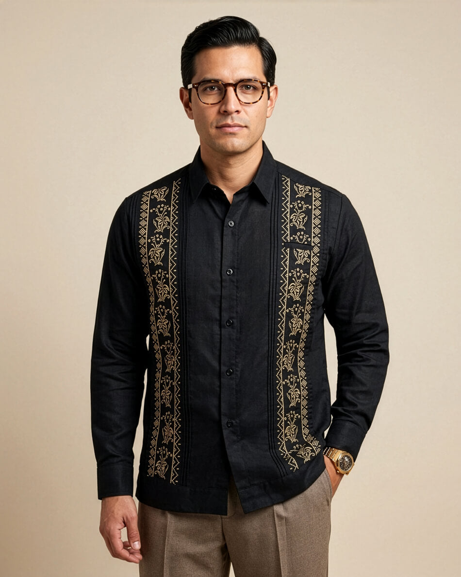 Yucateco Noche de Oro Guayabera