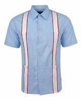 Ready to Go 2XLT | La Colegial Sky Blue Short Sleeve Guayabera