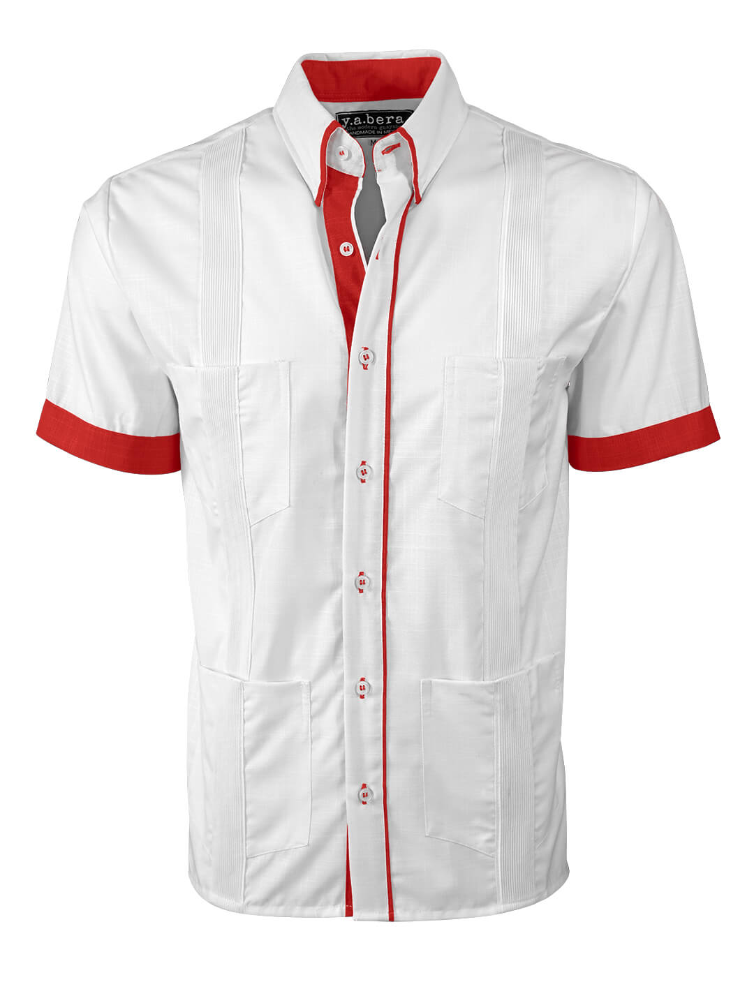 Couture Blanco Clásico Four Pocket Guayabera