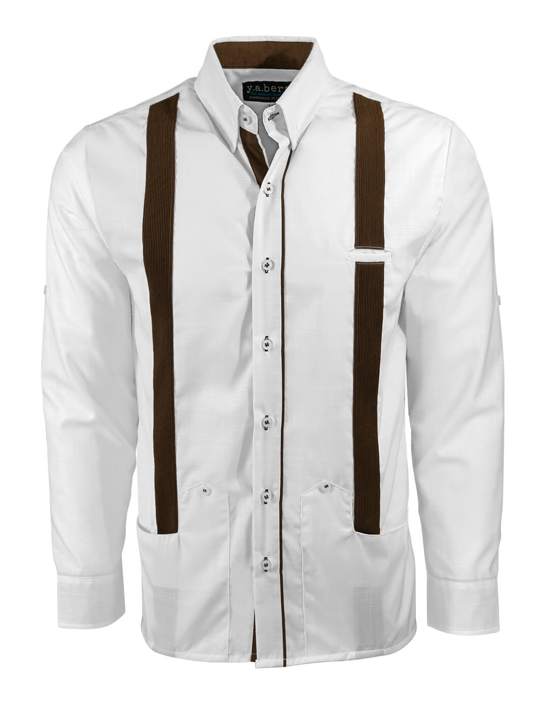 Couture Blanco Acentuado Norteña Guayabera