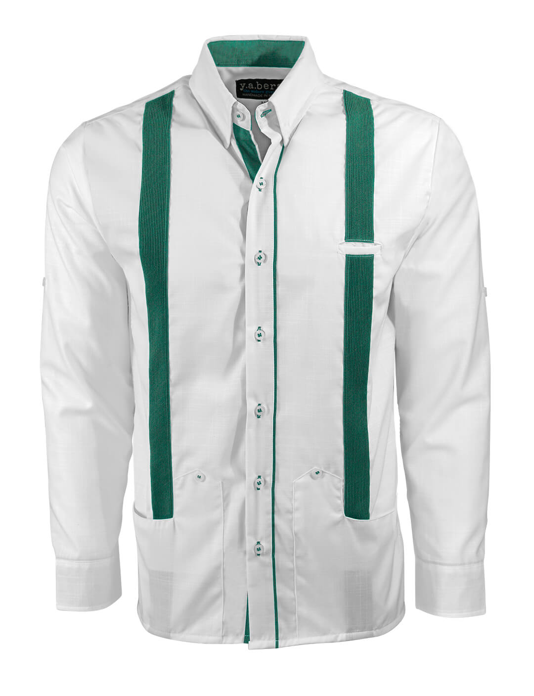 Couture Blanco Acentuado Norteña Guayabera