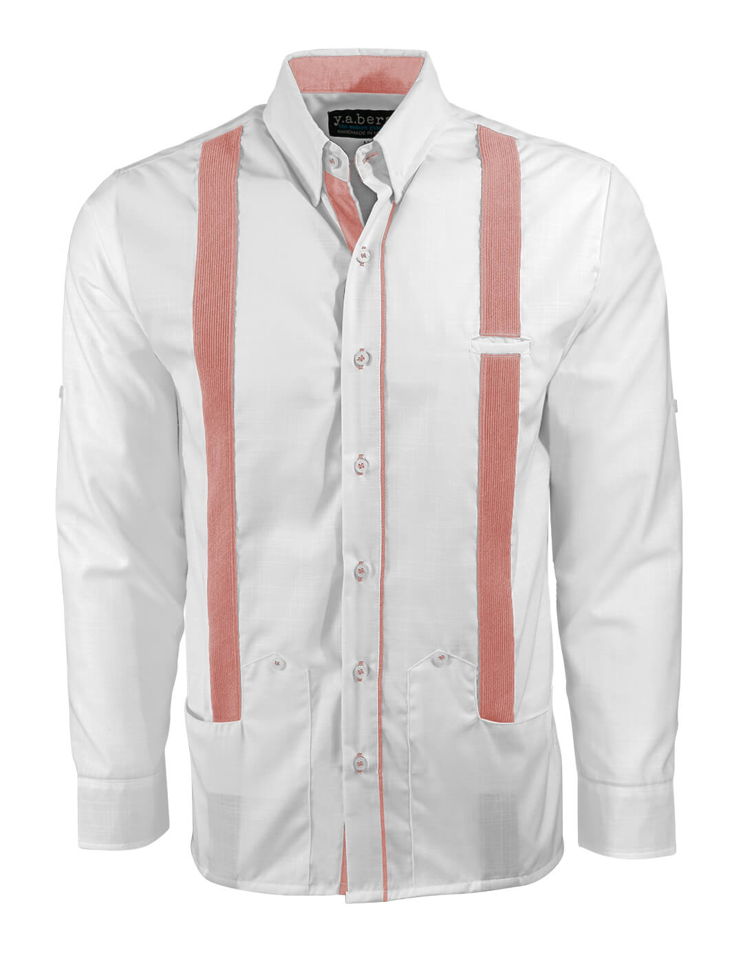 Couture Blanco Acentuado Norteña Guayabera