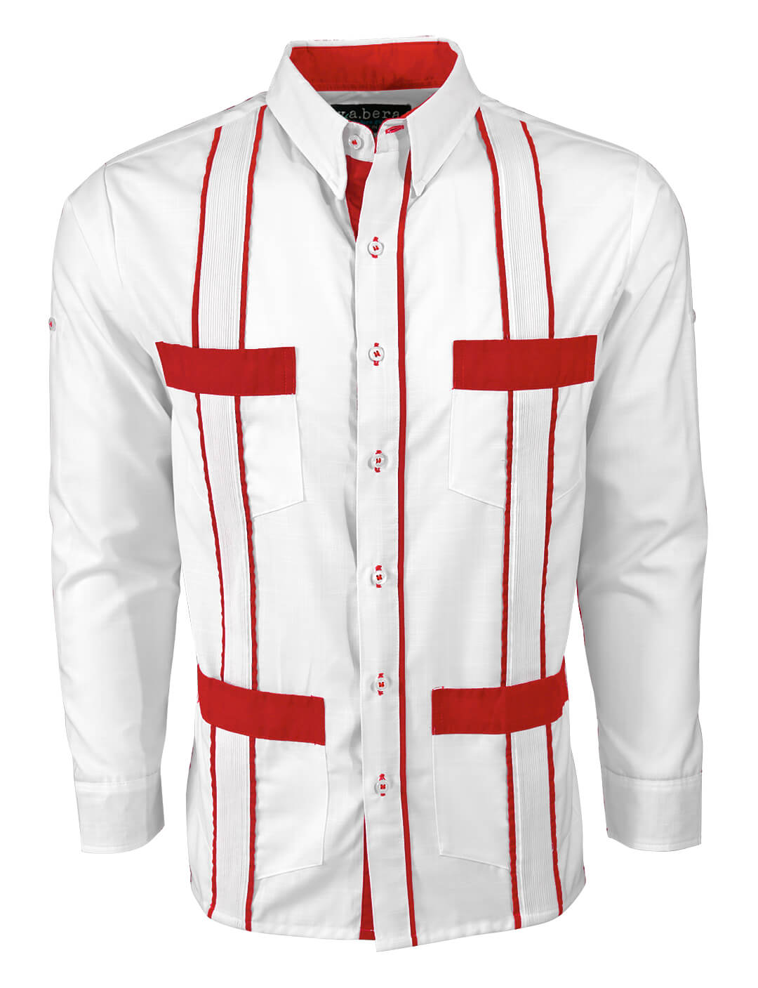 Couture Blanco Delicado Four Pocket Guayabera