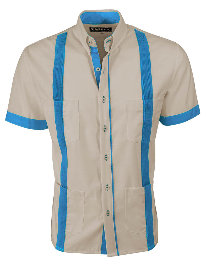 Y.A.BERA Clothing Modern Guayaberas Amor de La Isla Guayabera S