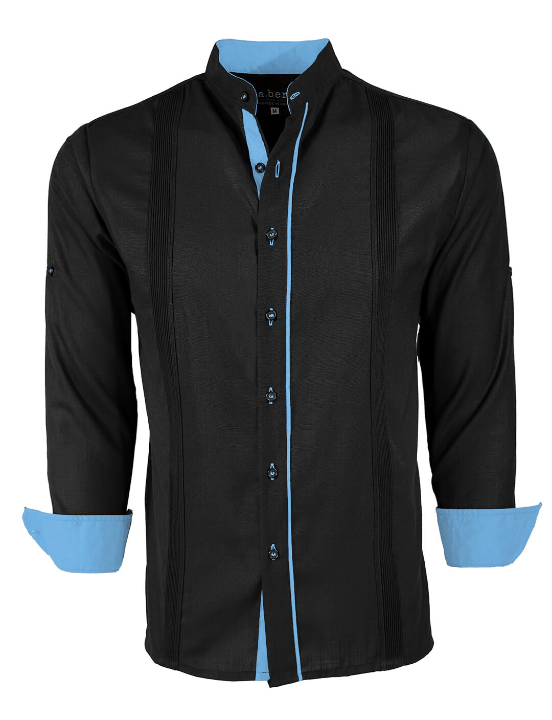 Couture Black Clásico Mandarin Presidencial Guayabera