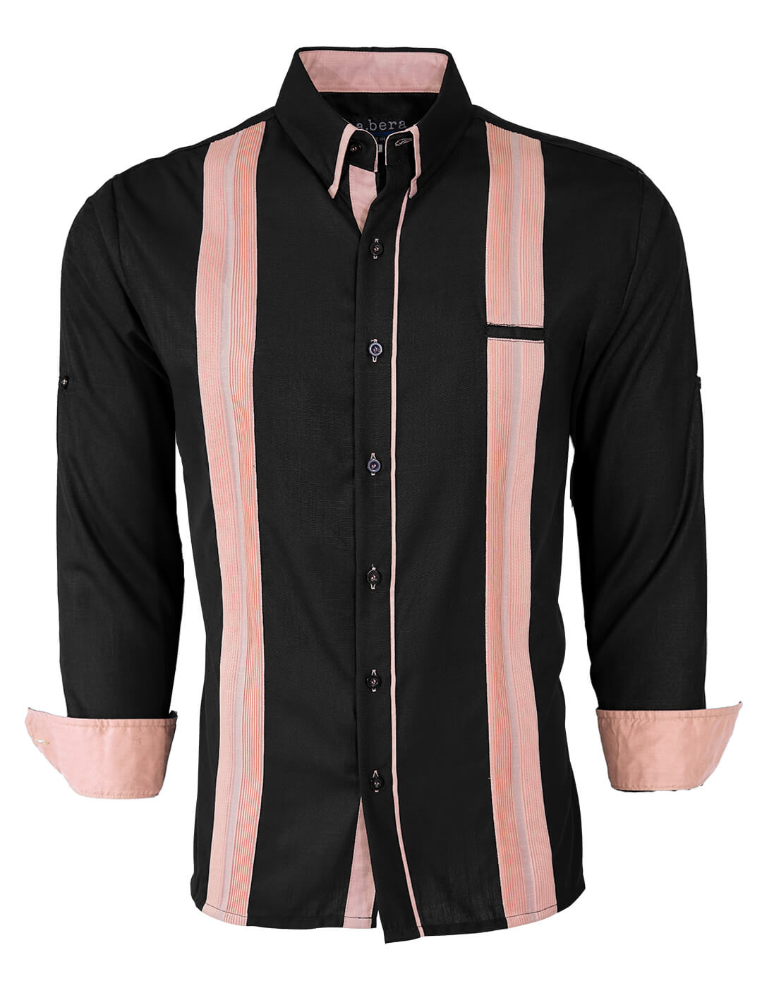 Couture Black Acentuada Presidencial Guayabera