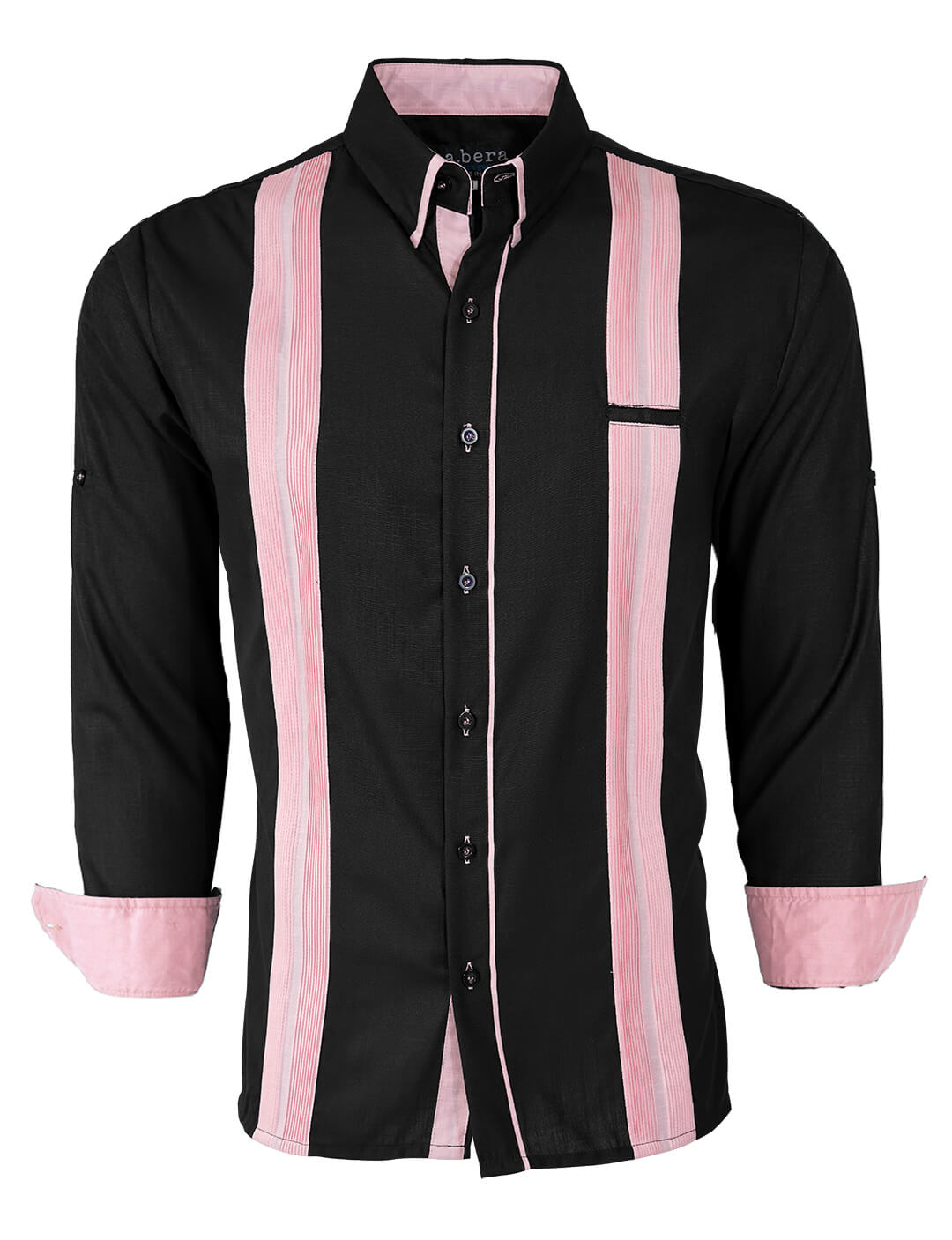 Couture Black Acentuada Presidencial Guayabera