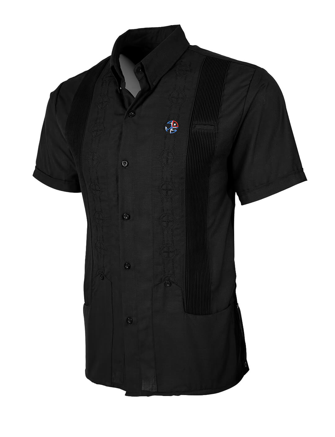 90 Miles South Negro y Negro Guayabera