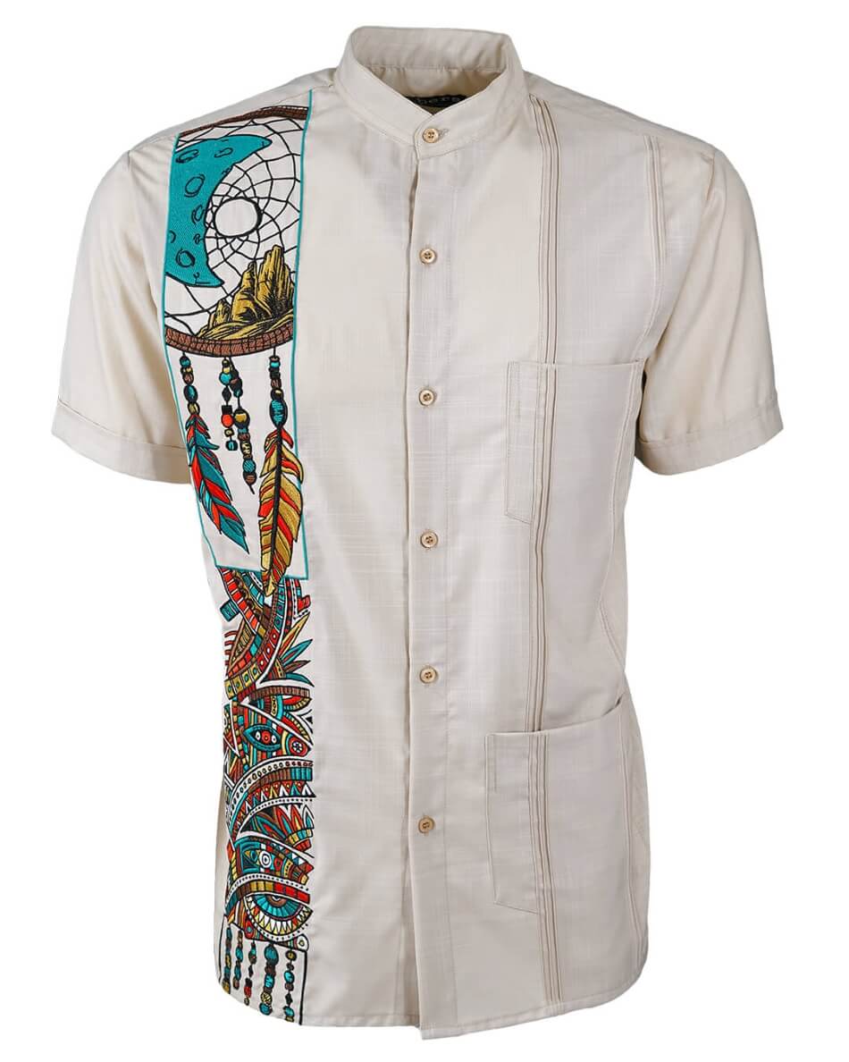 Dreamcatcher Mosaic Guayabera