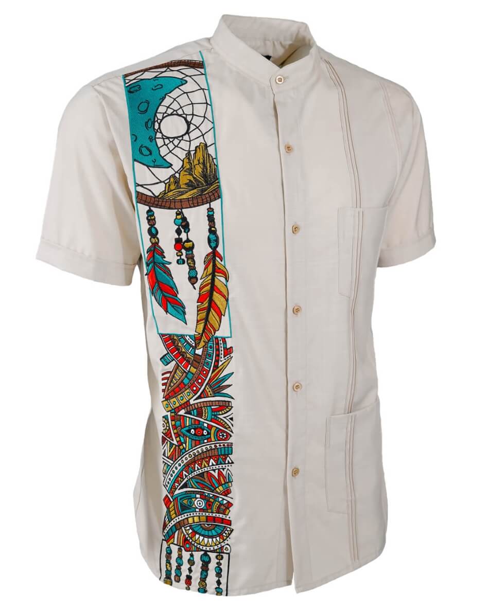 Dreamcatcher Mosaic Guayabera