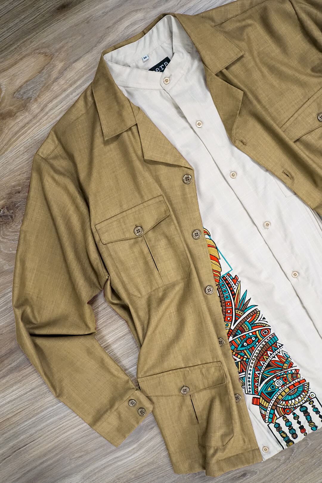 Lux Linen Guayabera Overshirt