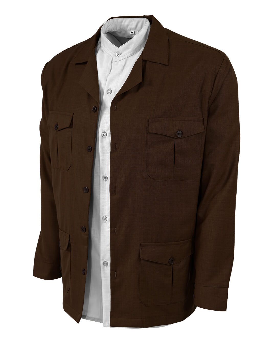 Lux Linen Guayabera Overshirt