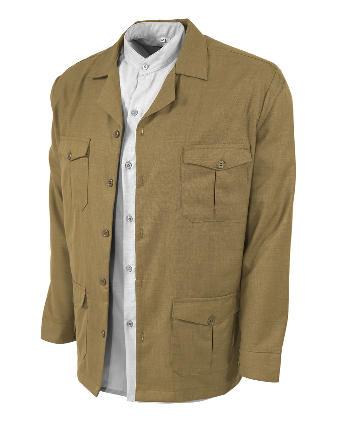 Lux Linen Guayabera Overshirt