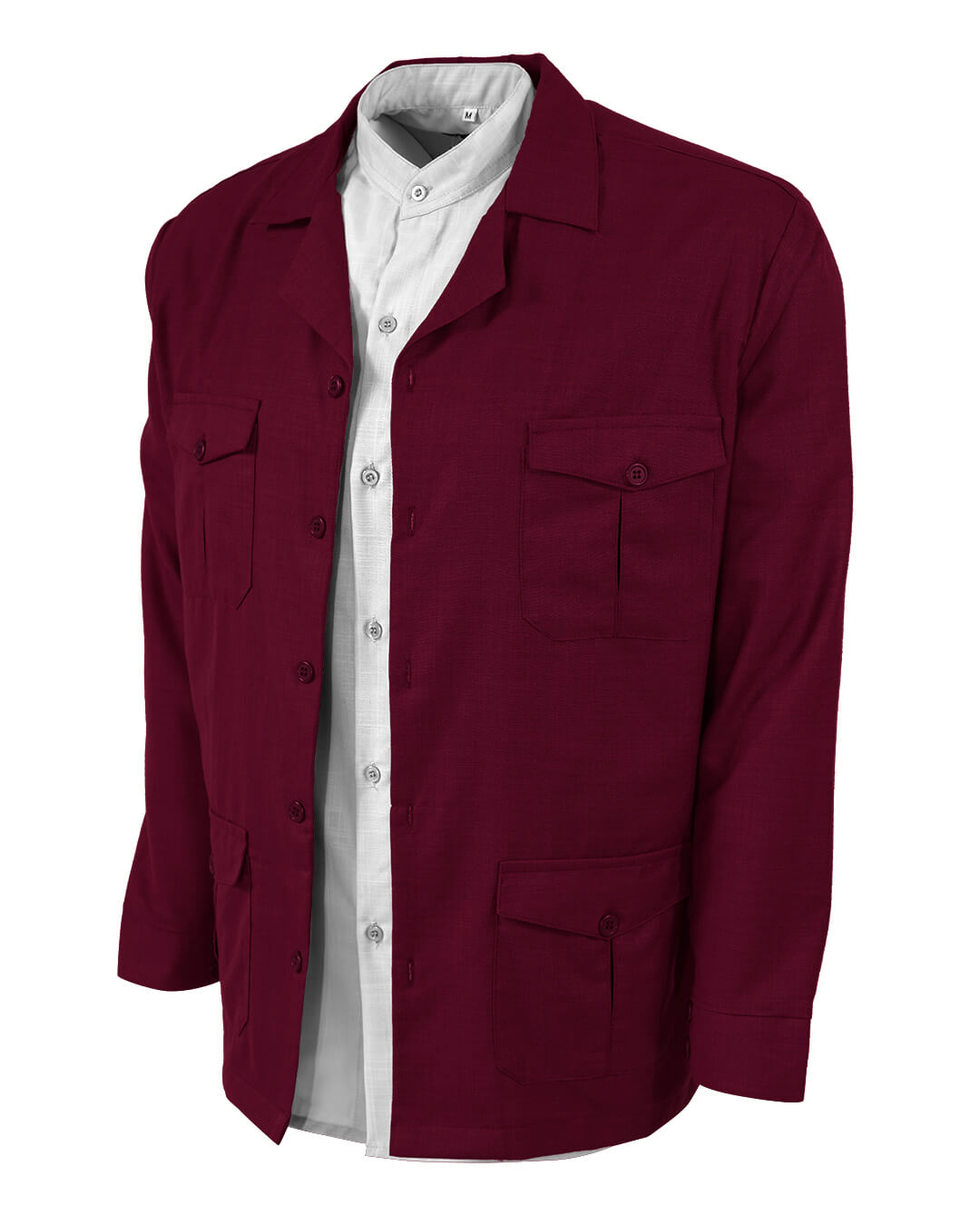 Lux Linen Guayabera Overshirt