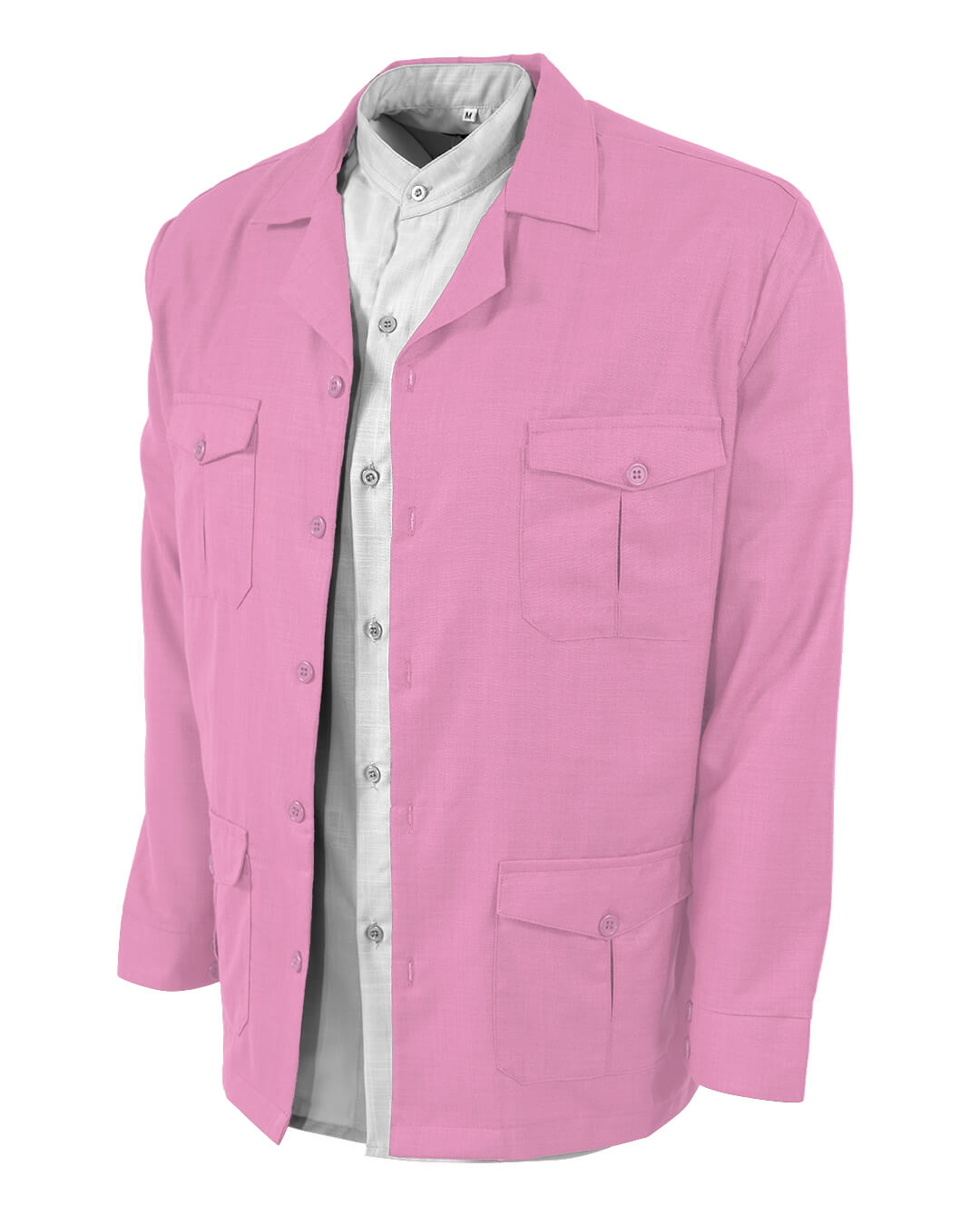 Lux Linen Guayabera Overshirt