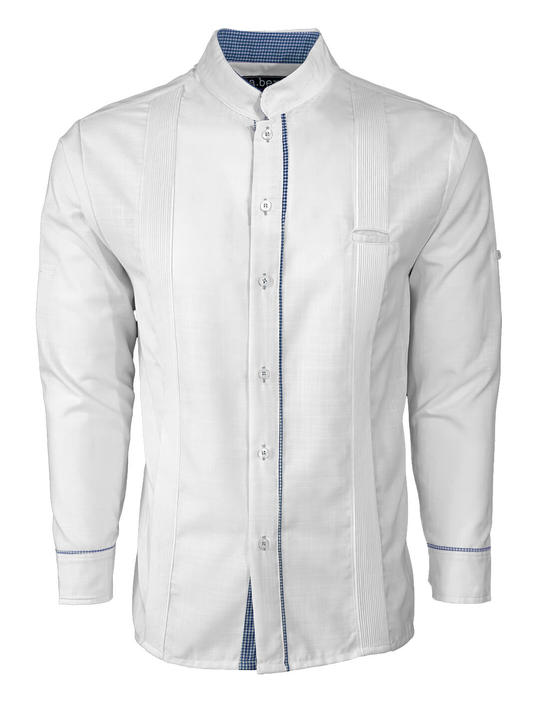 Blanco con Guingán Clásico Presidencial Guayabera