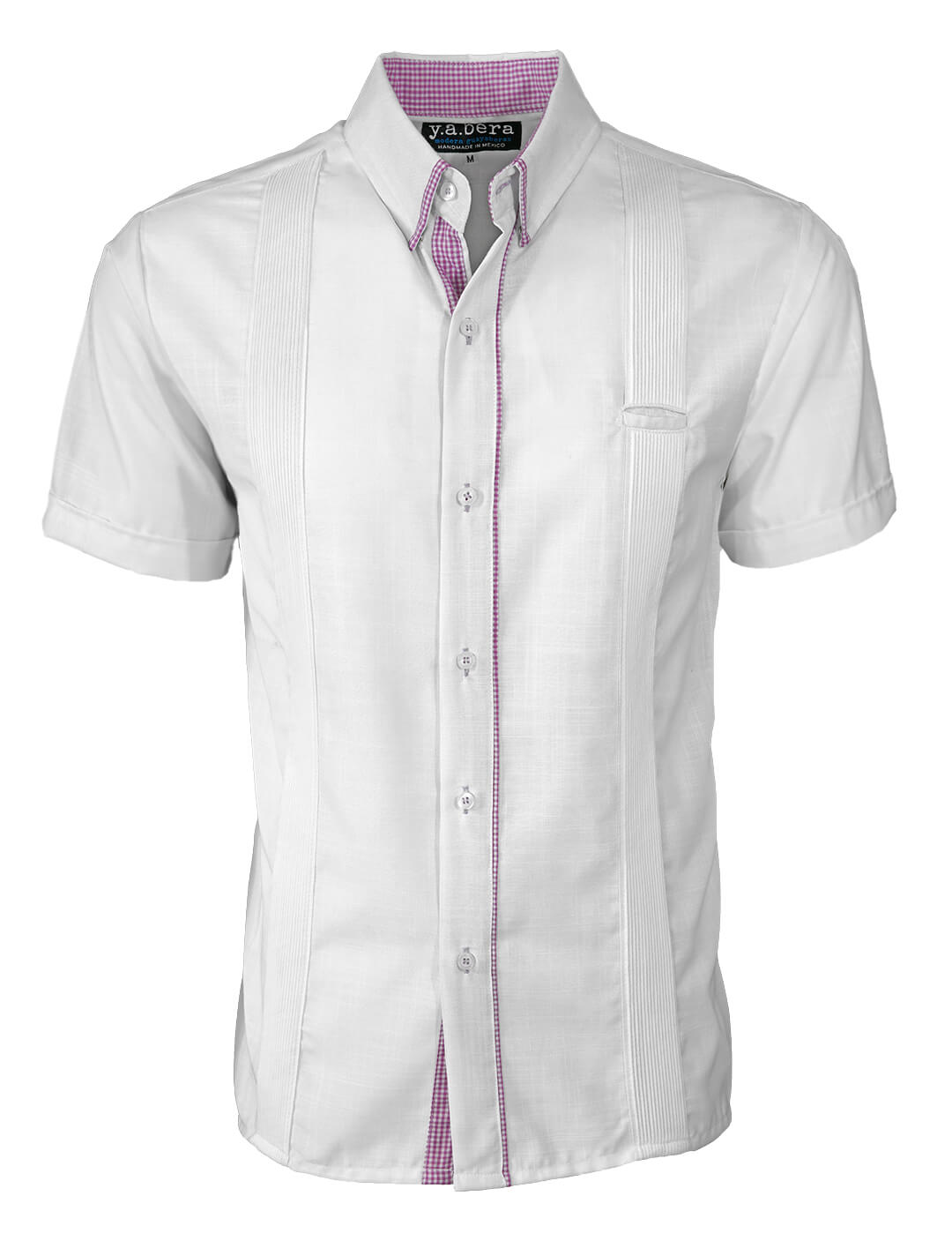 Blanco con Guingán Clásico Presidencial Guayabera