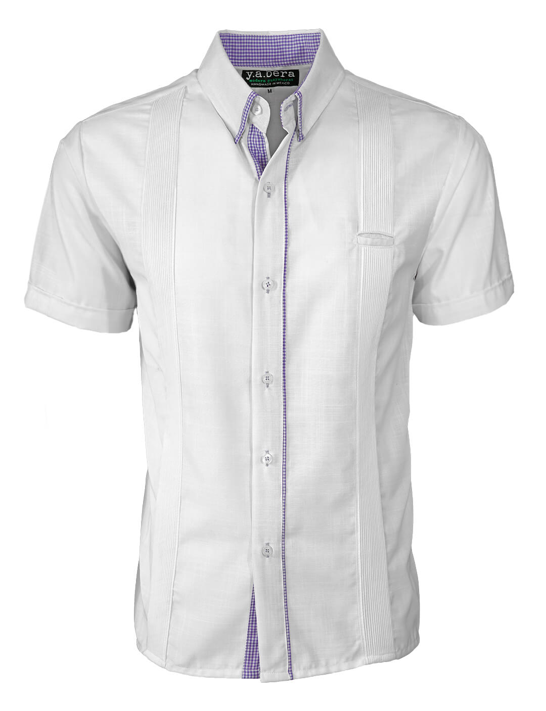 Blanco con Guingán Clásico Presidencial Guayabera