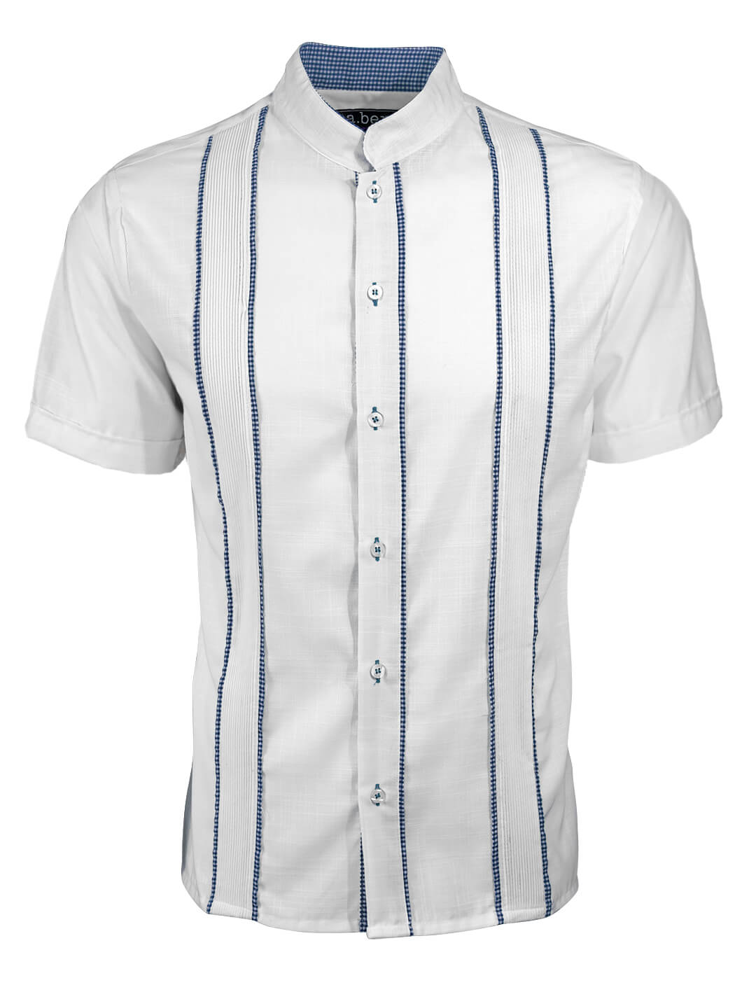 Blanco con Guingán Delicado Presidencial Guayabera