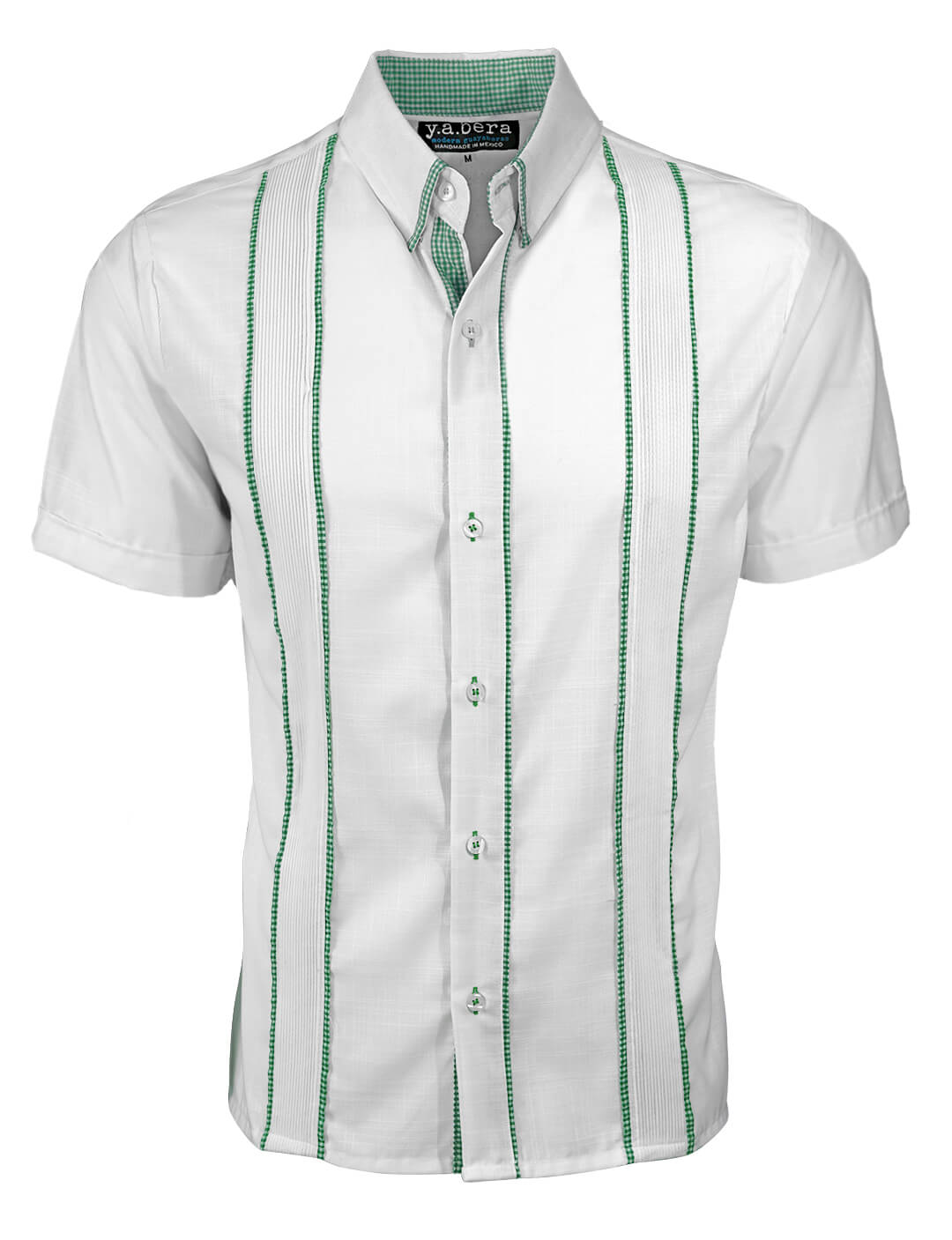 Blanco con Guingán Delicado Presidencial Guayabera