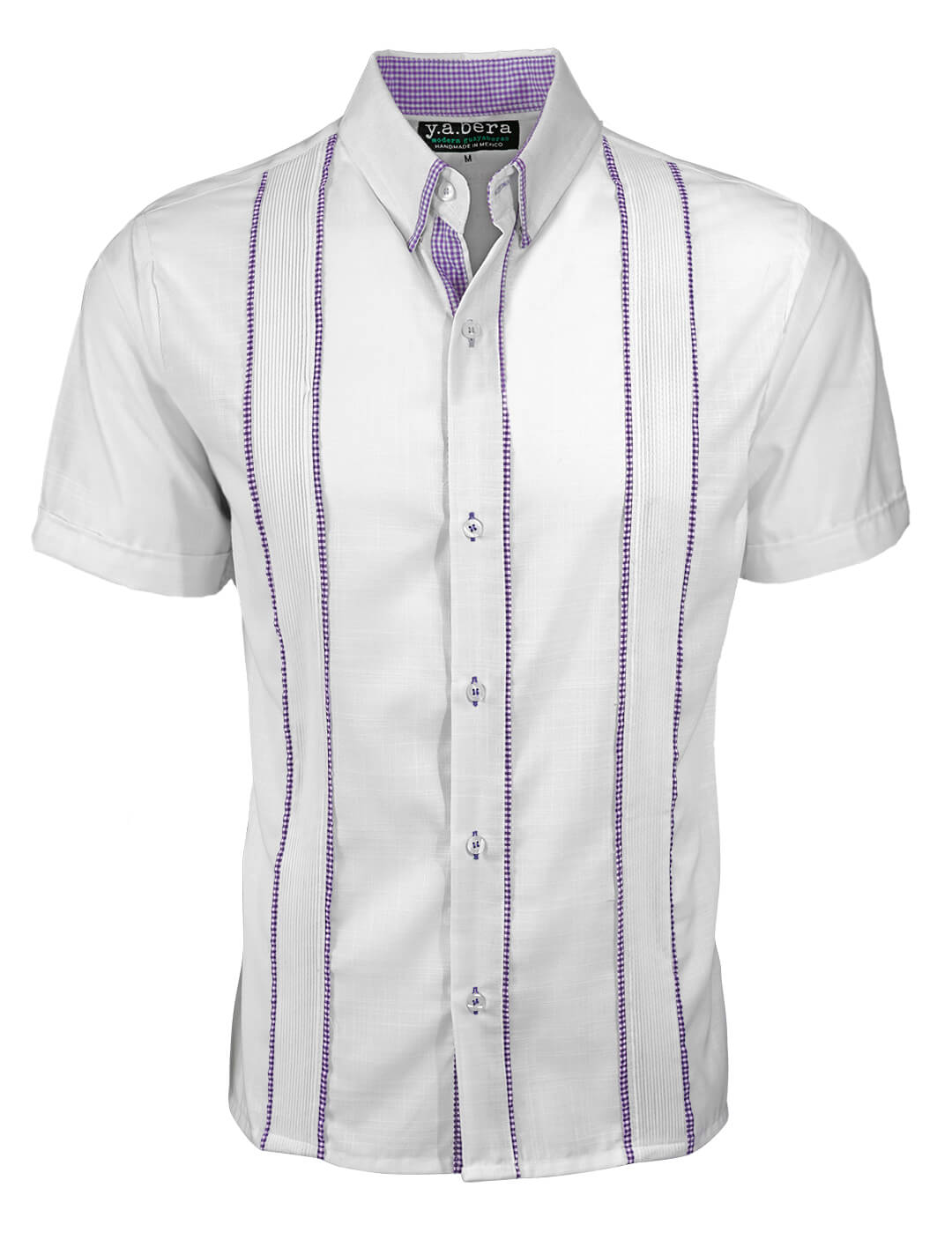 Blanco con Guingán Delicado Presidencial Guayabera