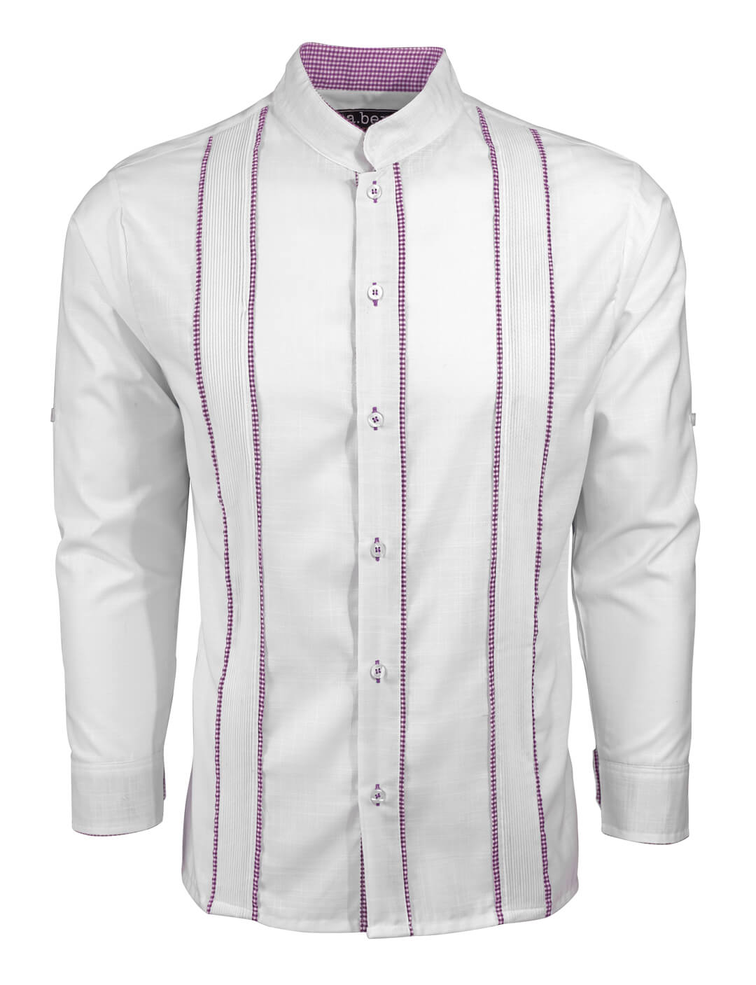 Blanco con Guingán Delicado Presidencial Guayabera