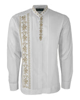 Yucateco Flores Oro Imperial Guayabera