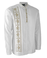 Yucateco Flores Oro Imperial Guayabera