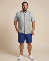 Ready to Go XXL | Ash Grey Terra Short Sleeve Guayabera