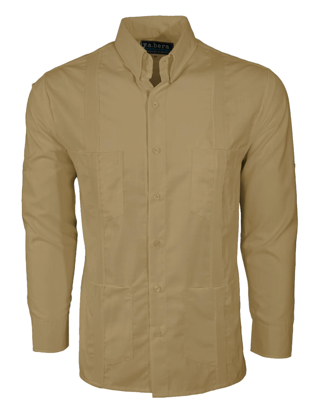 Jungle Khaki Four Pocket Traditional Guayabera