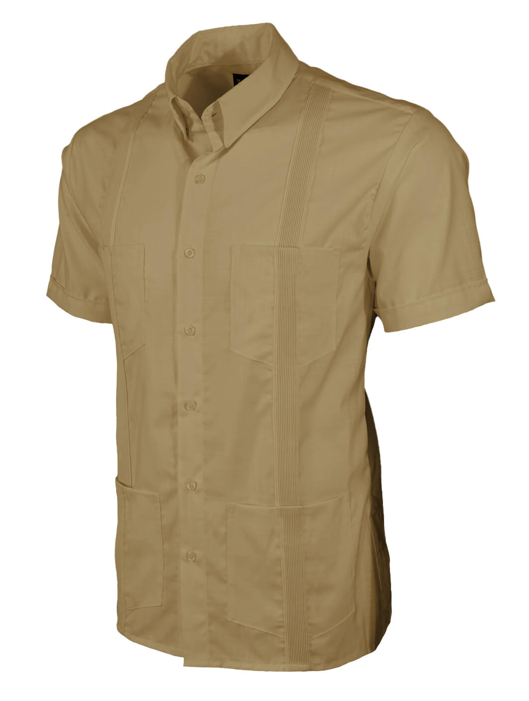 Jungle Khaki Four Pocket Traditional Guayabera