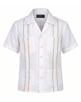 Toddler Kids 4T Essentials White con Khaki Guayabera