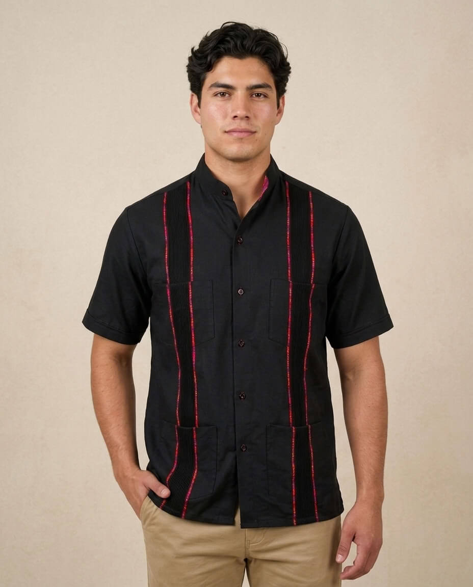 Ready to Go Medium | Midnight Azteca Zarape Guayabera