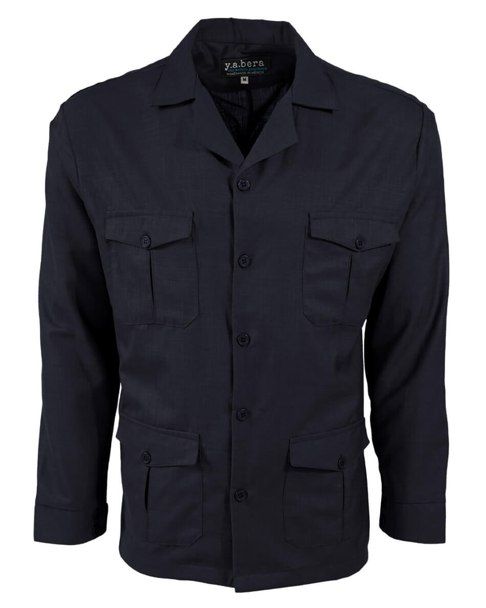 Lux Linen Guayabera Overshirt