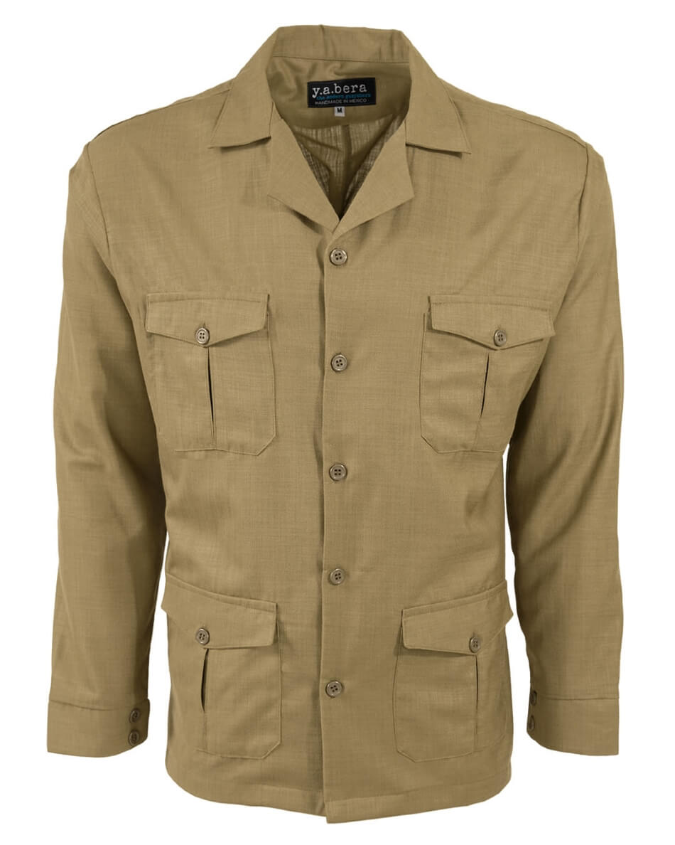 Lux Linen Guayabera Overshirt
