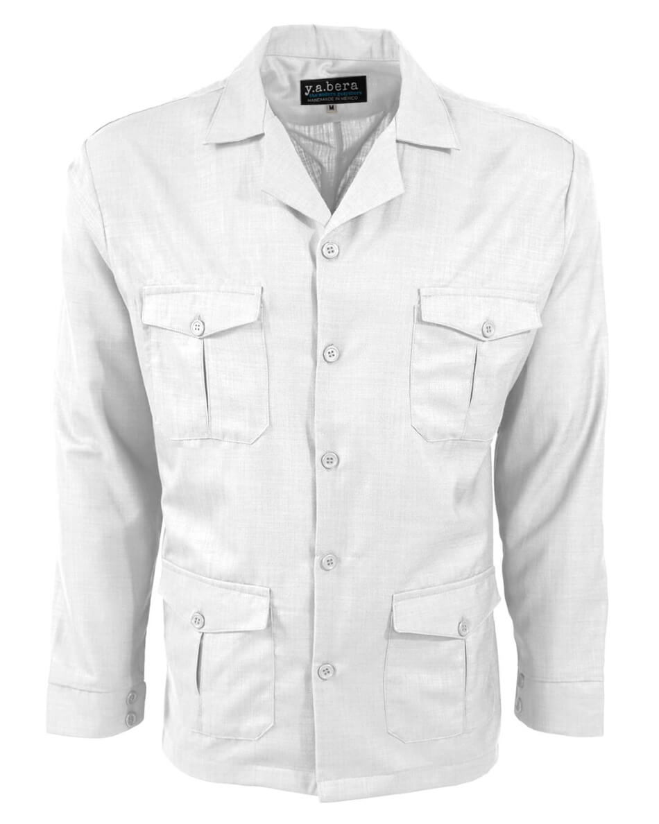 Lux Linen Guayabera Overshirt